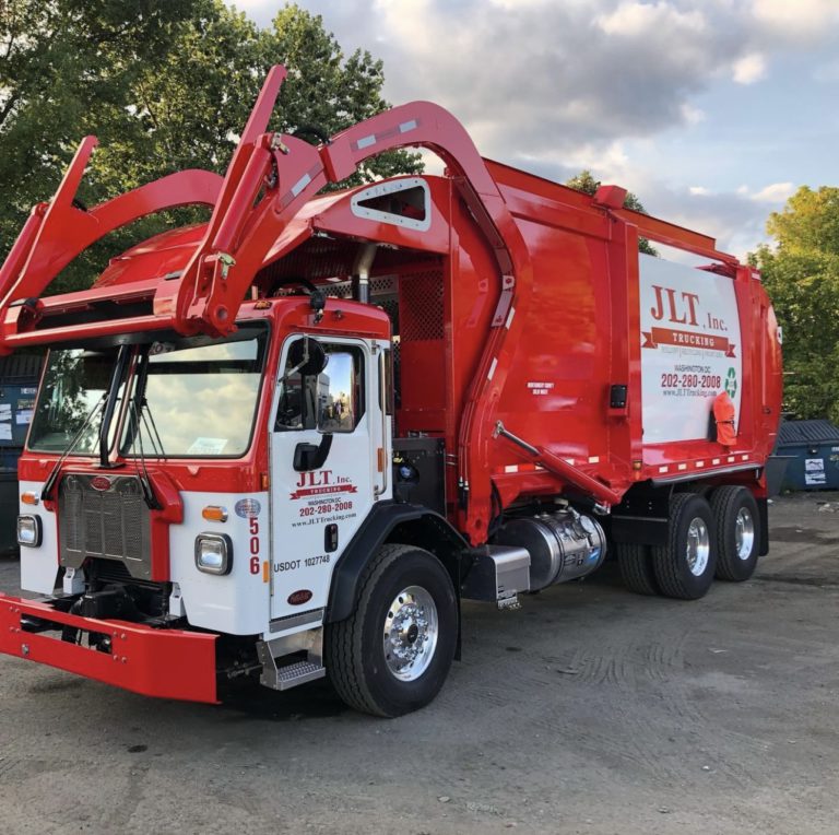 front load trucks; Clean and maintained trucks.